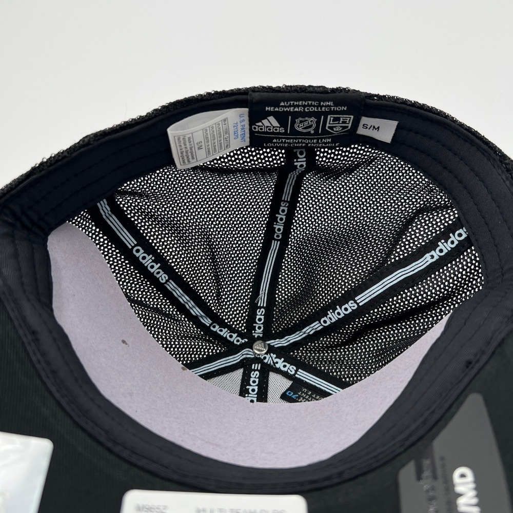 Adidas LA Kings NHL Structured Flex Hat Grey Black Mens Size SM/MD‎ NEW - Picture 6 of 8